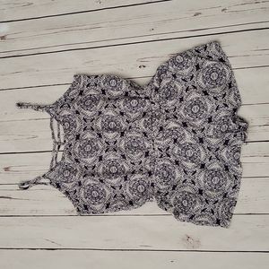 Navy blue/white romper